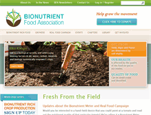 Tablet Screenshot of bionutrient.org